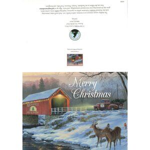 Darrell Bush Wildlife Center Merry Christmas Greeting Card With Envelope